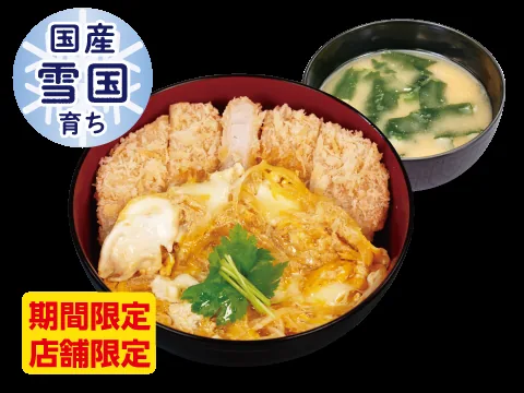 “国産雪国育ち”かけかつ丼