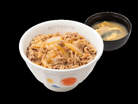 松屋の牛めしの画像